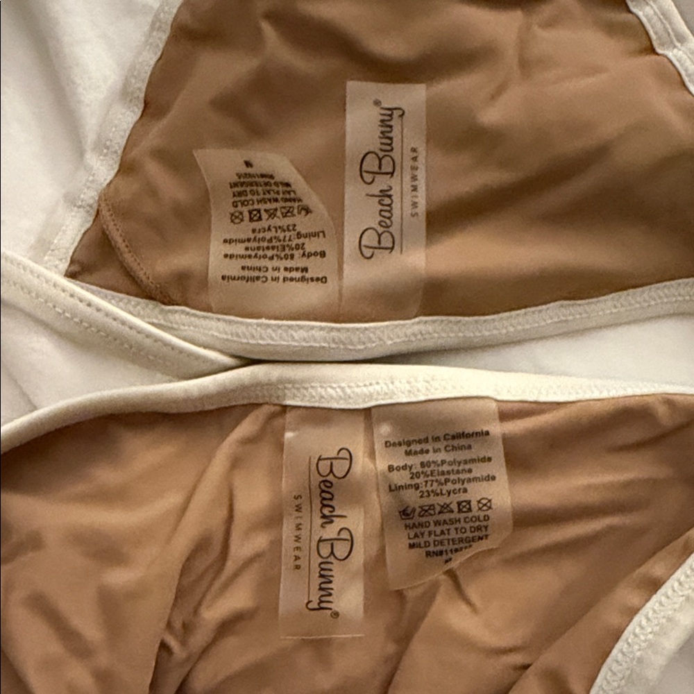 Beach Bunny - HARD SUMMER BIKINI TOP and BOTTOM IN PASTEL MULTI - size M - Picture 2 of 4